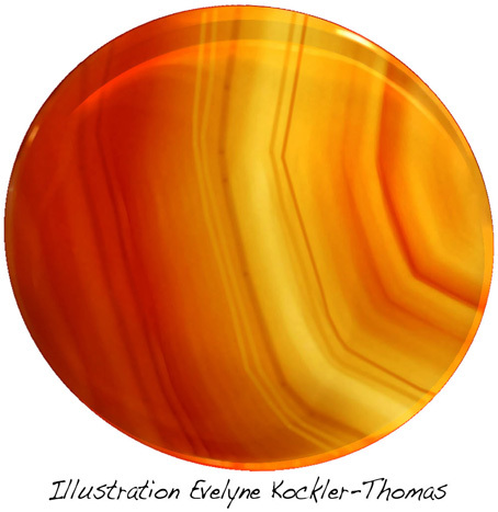 illustration zones de couleur agate