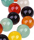 perles de calcedoine teint�es