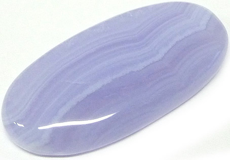 agate bleue bandee