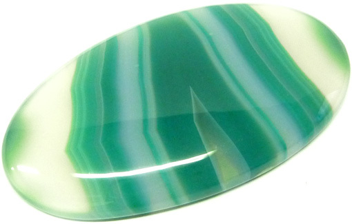 dyed green agate