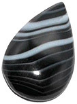 agate onyx blanc noir