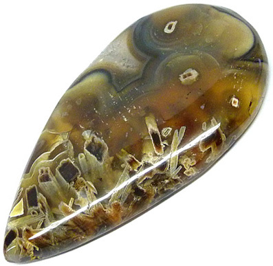 sagenitic agate sagenitique pseudomorphe