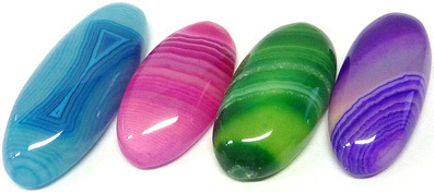 dyed treated agate traitee teintee