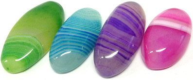 dyed treated agate traitee teintee