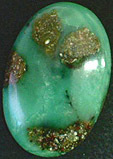 calcedoine verte color�e par nickel