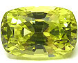 chrysoberyl jaune-vert