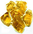 bruts de citrine jaune soutenu