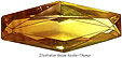citrine avec zones de couleur rectilignes