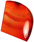 agate teint�e en cornaline