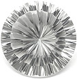 Brazil rock crystal concave cut