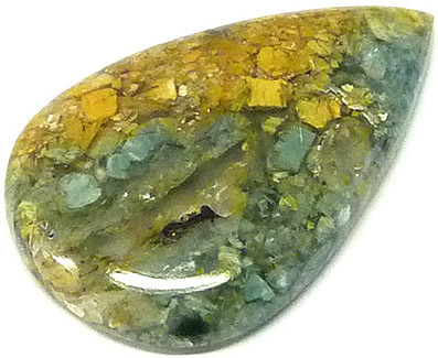 jaspe brechique ou brechiforme - brecciated jasper