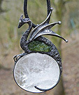 pendentif moldavite tectite verre naturel