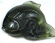 moldavite sculpt�e glyptique poisson