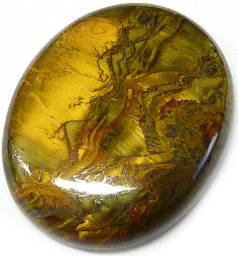 oeil de tigre brun et dor�