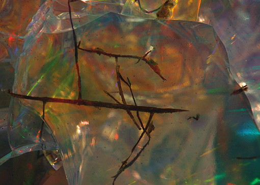 inclusions organiques dans opale ethiopie