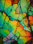 opale lame mince jeu de couleurs