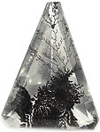 dendritic manganese oxid inclusions in quartz