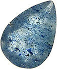lazulite inclusions dans quartz