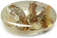 quartz lodolite cabochon