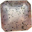 diopside inclusions dans quartz rose