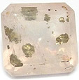 iron sulfide inclusions in rose quartz