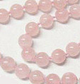 perles de quartz rose