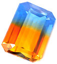 quartz synthetique bicolore hydrothermal