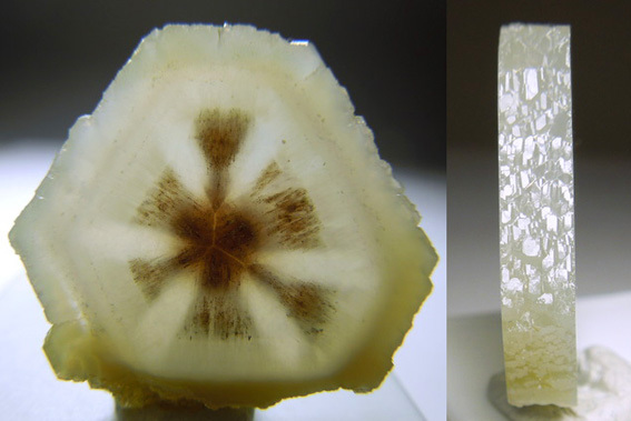 zones de couleur dans le quartz