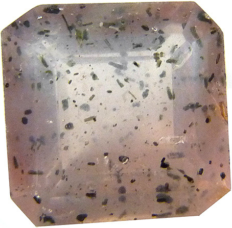 quartz rose diopside inclusions