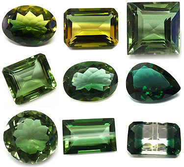green synthetic quartz vert