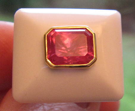 rhodochrosite mont�e en bague