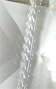 topaze spirale inclusions cristaux n�gatifs