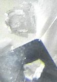 topaze � inclusions de fluorite