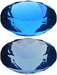 topaze bleu pleochroisme distinct