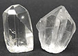 colorless topaz crystals