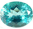 topaze bleu-vert enrobee