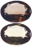 topaze brune pl�ochro�sme faible � distinct