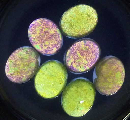 vesuvianite idocrase couleurs interference