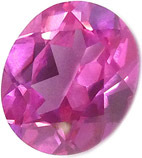saphir rose de synthese proc&eacute;d&eacute; verneuil fusion &agrave; la flamme