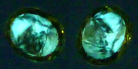 anomalies d'extinction au polariscope dans l andradite verte demantoide
